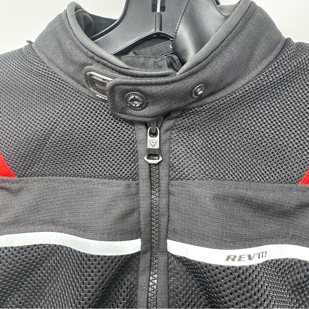 REV’it! Tornado 3 Jacket SZ L woman’s black padded weatherproof New without tags - Picture 3 of 16